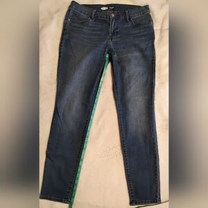 Old Navy Women's Straight Leg Jeans - Dark Blue